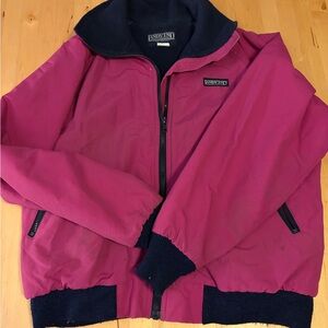 Vintage Lands' End Fuchsia and Navy Outerwear